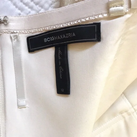 BCBGMaxAzria Adrianna Strapless Dress Ivory - Picture 14 of 15